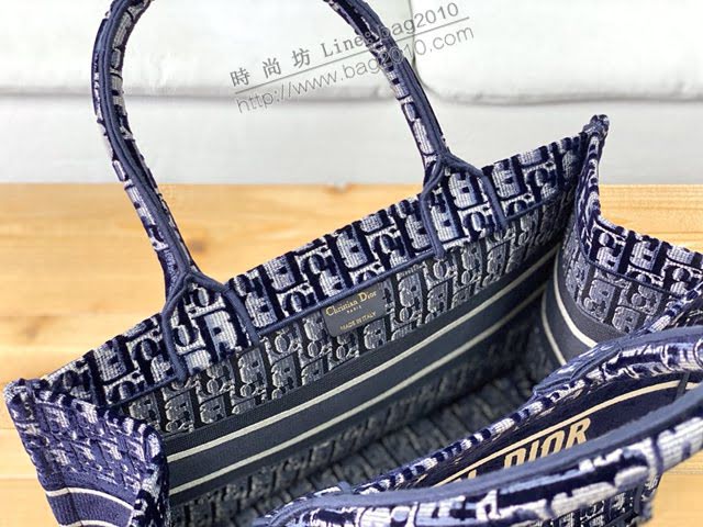 Dior女包 迪奧Book Tote帆布迷你托特包手袋 Dior刺繡mini購物袋  dfk1522